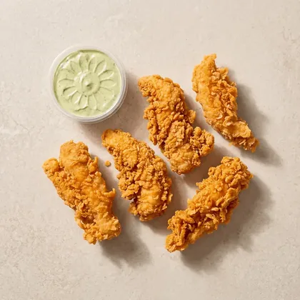 Poulets croustillants & sauce verte